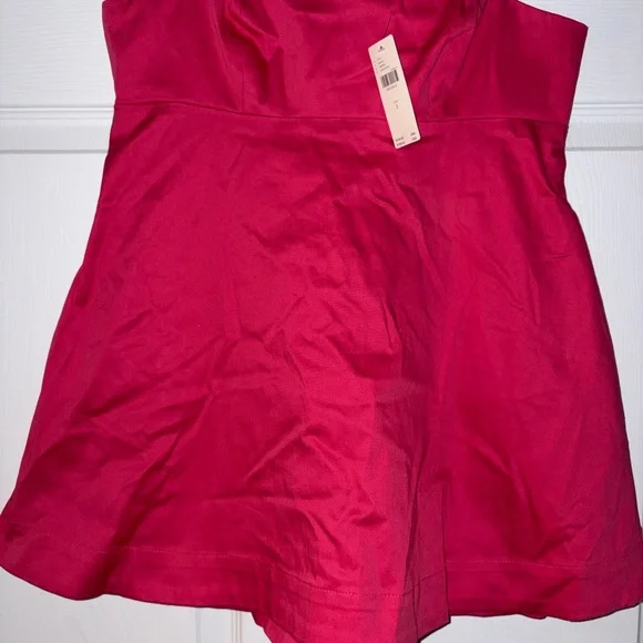 Anthropologie Pink Square Neck Peplum Romper NWT SIZE 2 - Picture 6 of 11
